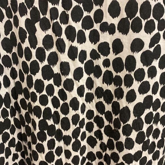 LOFT Black and White Spotted Blouse Size Medium - Picture 3 of 4